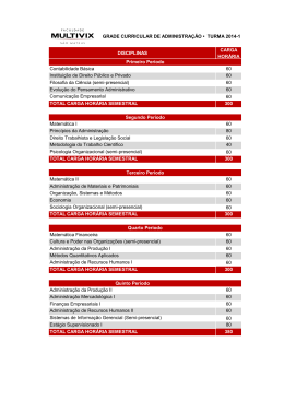 Grade Curricular