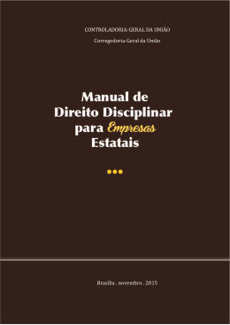 Manual de Direito Disciplinar para Empresas Estatais