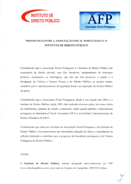 INSTITUTO`DE DIREITO PUBLICO - Associação Fiscal Portuguesa