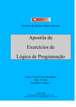 Lista de Exercícios Lógica 1