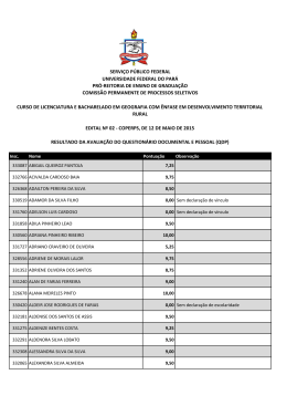 29/06/2015 14:20 QDP - Resultado da avalia&ccedil;&atilde;o