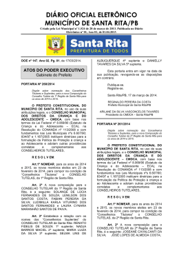 di&aacute;rio oficial eletr&ocirc;nico munic&iacute;pio de santa rita/pb
