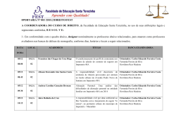 0PORTARIA N&deg; 003 /2015.2/DIREITO/FEST A COORDENADORA