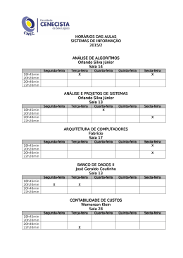 Horários professores SI 2-2015