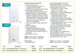 Esquentador Tiragem Natural| 10 L &rsaquo; Consumo reduzido gra&ccedil;as