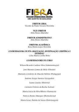1 DIRETOR GERAL Vicente de Paulo Tavares Noronha