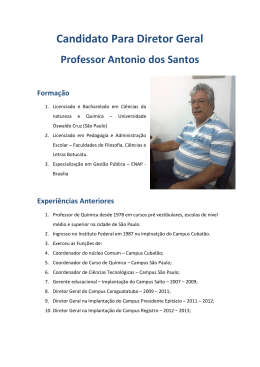 Candidato Para Diretor Geral