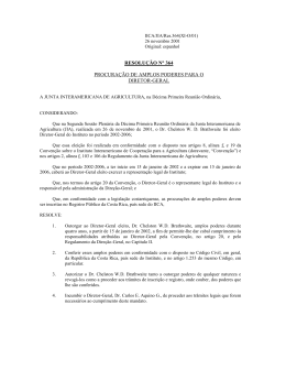 resolução n° 364 procuração de amplos poderes para o diretor