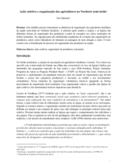 A&ccedil;&atilde;o coletiva e organiza&ccedil;&atilde;o dos agricultores no - Ainfo