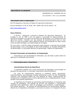 Agricultores na pesquisa