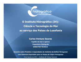 O Instituto Hidrográfico (IH): Ciência e Tecnologia do Mar ao serviço