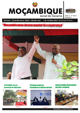 JM 28 Maio ed55 - Portal do Governo de Mo&ccedil;ambique