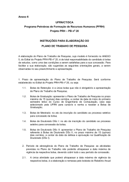 Anexo 6 - Instruções para elaboração do plano de trabalho