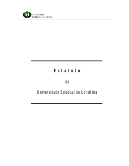 Estatuto da Universidade Estadual de Londrina
