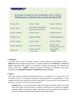 Acordo Coletivo de Trabalho 2011/2012