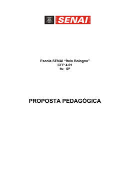 Divulgação da Proposta Pedagógica