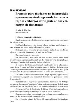Proposta para mudan&ccedil;a na interposi&ccedil;&atilde;o e