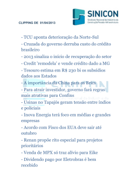 - TCU aponta deteriora&ccedil;&atilde;o da Norte-Sul - Cruzada do