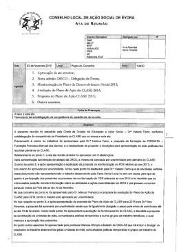 Ata de Reunião - N.º9 - 03 Fevereiro 2015