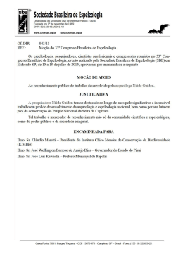 Moção de APOIO ao reconhecimento público do trabalho