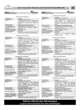 Ano XI &deg; Teresina (PI) - Sexta-Feira, 12 de Abril de 2013 &deg; Edi&ccedil;&atilde;o