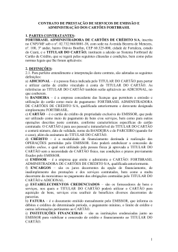 Contrato do Cartão FORTBRASIL