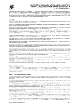 contrato de emiss&atilde;o e utiliza&ccedil;&atilde;o dos cart&otilde;es private label h&iacute;brido do