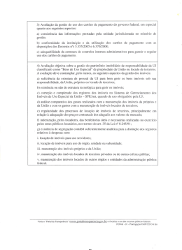 3) Avalia&ccedil;&atilde;o da gest&atilde;o do uso dos cart&otilde;es de - FONAI-MEC