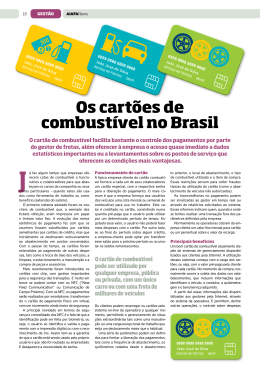 os cart&otilde;es de combust&iacute;vel no Brasil