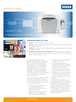 FARGO® C50 Impressora de cartões