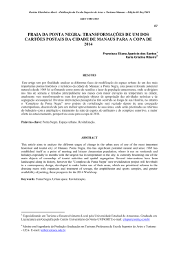 praia da ponta negra: transforma&ccedil;&otilde;es de um dos cart&otilde;es postais da