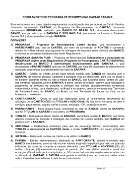 Veja o Regulamento do Programa de Recompensas