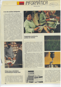 A era dos cart&otilde;es inteligentes