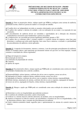 Prova - UFJF/SIGA