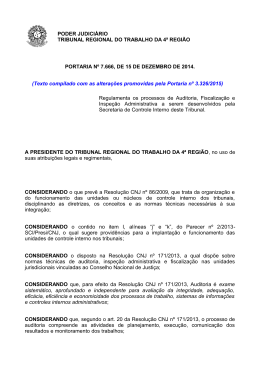 PODER JUDICIÁRIO TRIBUNAL REGIONAL DO TRABALHO DA 4ª