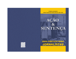 Guia Pr&aacute;tico para Jornalistas: A&ccedil;&atilde;o e Senten&ccedil;a