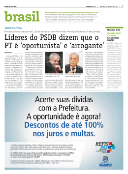 Líderes do PSDB dizem que o PT é `oportunista` e `arrogante`