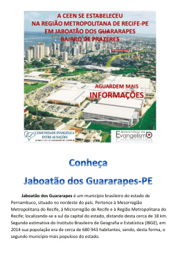 Jaboatão dos Guararapes é um município brasileiro do estado de
