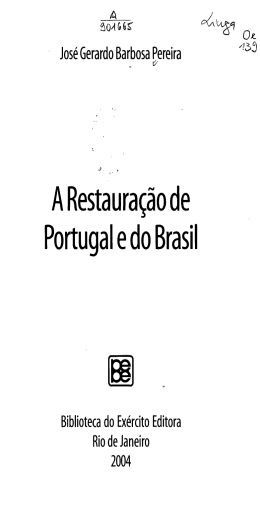 A Restauração de Portugal e do Brasil