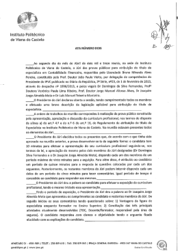 Ata de Júri para Especialista em Contabilidade Financeira