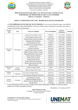 Edital complementar 001