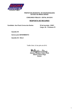 Resposta de Recurso - Ana Paula Correa dos Santos