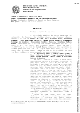 ESTADO DE SANTA CATARINA PODER JUDICI&Aacute;RIO