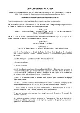LEI COMPLEMENTAR N.&ordm; 364