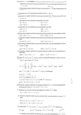 Exercícios 6.3 _"..a 1. Determine a equação da reta que passa pelo