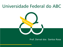 Prof. Derval dos Santos Rosa - Universidade Federal de Pernambuco