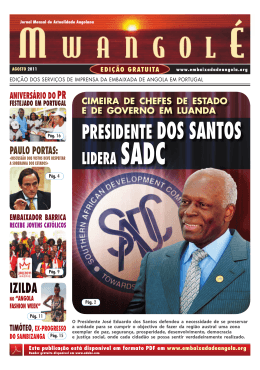PRESIDENTE DOS SANTOS - Embaixada da República de Angola