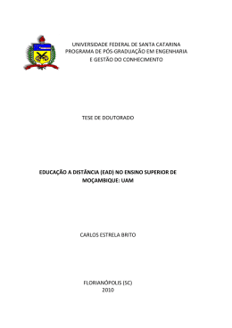 Carlos Estrela Brito - Reposit&oacute;rio Institucional da UFSC