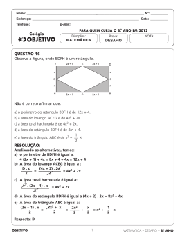 QUESTÃO 16 RESOLUÇÃO:
