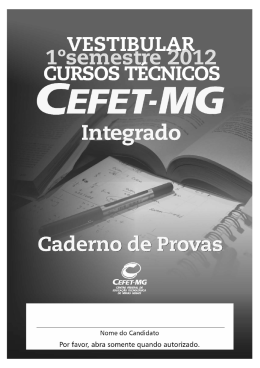 Prova_Integrado_backup_1_2012:Layout 1.qxd - Copeve - Cefet-MG